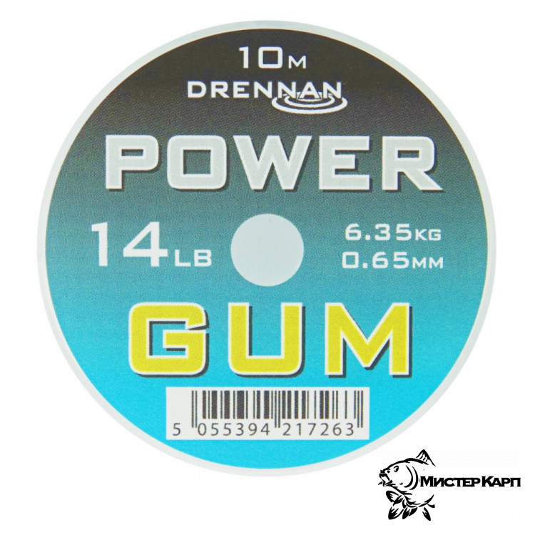 Резина амортизирующая Drennan Power Gum Clear (Бесцветный)