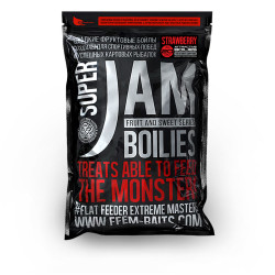 Тонущие бойлы FFEM Super Jam Boilies Strawberry (Клубника) 20 мм 1 кг