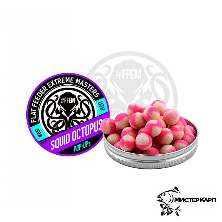 Плавающие бойлы FFEM Pop-Up Squid Octopus (Кальмар & Осьминог) 10 мм