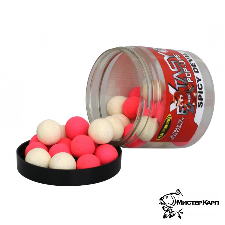 Плавающие бойлы Fun Fishing EXTASY Pop Ups Spicy Devil (Мясо & Специи) 15 мм