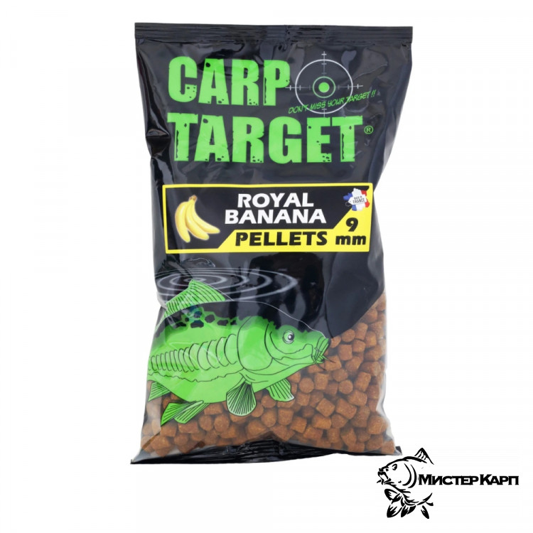 Пеллетс Fun Fishing Carp Target Pellets Royal Banana (Королевский Банан) 9 мм 700 гр