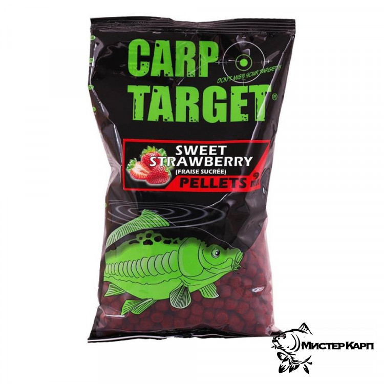 Пеллетс Fun Fishing Carp Target Pellets Sweet Strawberry (Сладкая Клубника) 9 мм 700 гр