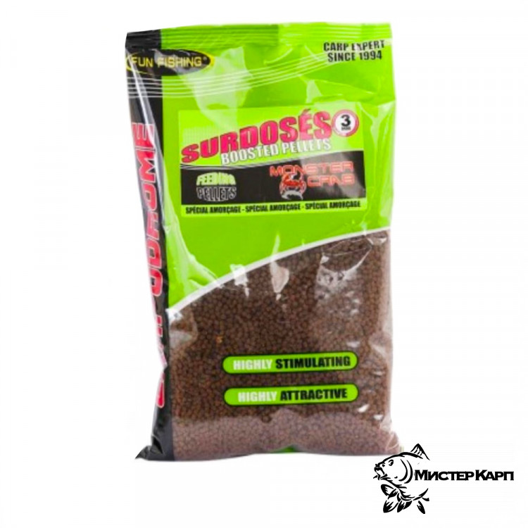 Пеллетс мягкий Fun Fishing Pellets SM Amorcage Monster Crab (Монстр Краб) 3 мм 700 гр