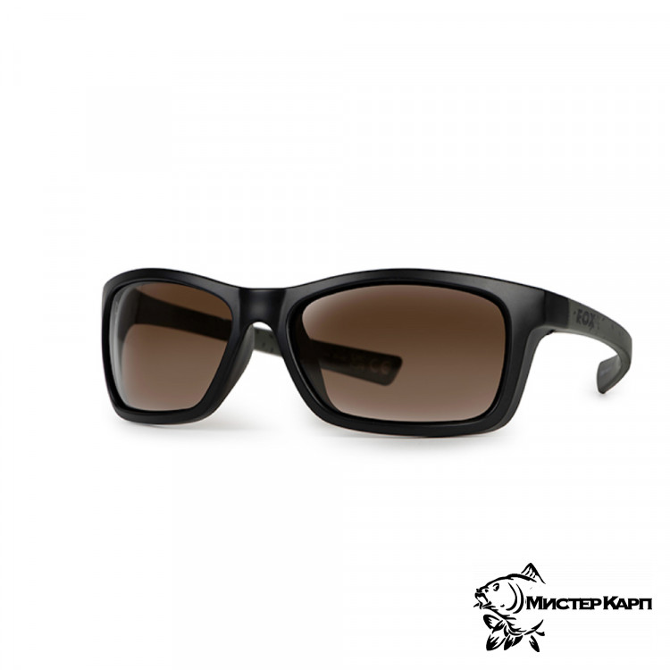 Очки солнцезащитные FOX Collection Wraps Black/Green Brown Lens