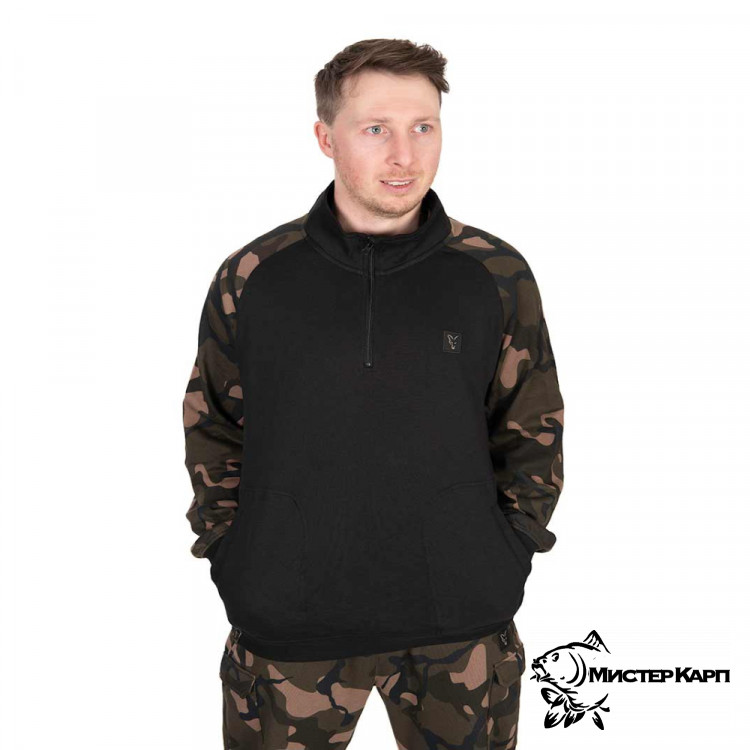 Толстовка FOX LW Black/Camo Pullover с молнией