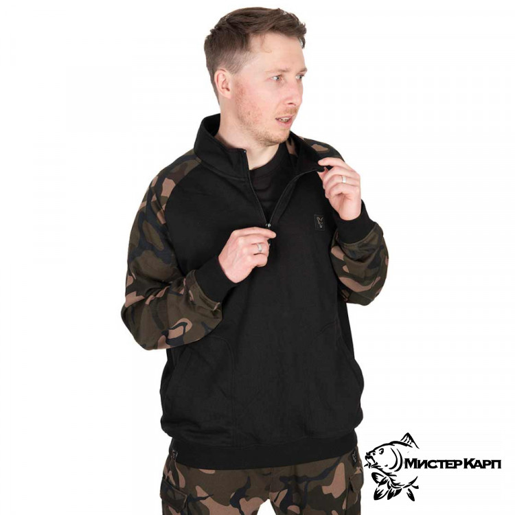 Толстовка FOX LW Black/Camo Pullover с молнией