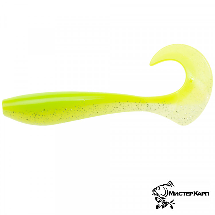 Приманка силиконовая Narval Curly Swimmer 12 см #004 Lime Chartreuse