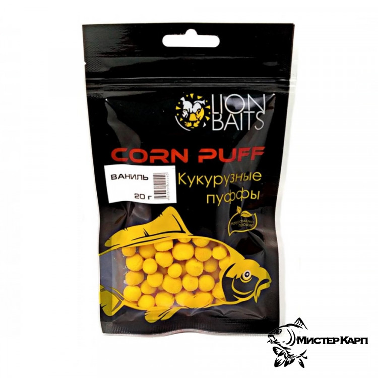 Плавающая насадка Lion Baits Corn Puffi Ваниль 20 гр
