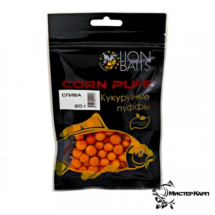 Плавающая насадка Lion Baits Corn Puffi Слива 20 гр